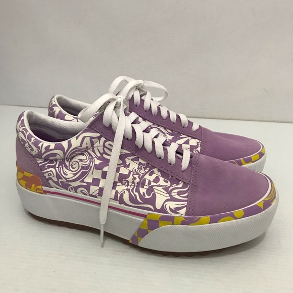 Vans Shoes - New Vans Old Skool Stacked Platform Sneaker Wavy Daze Lilac Purple Women’s 9.5
